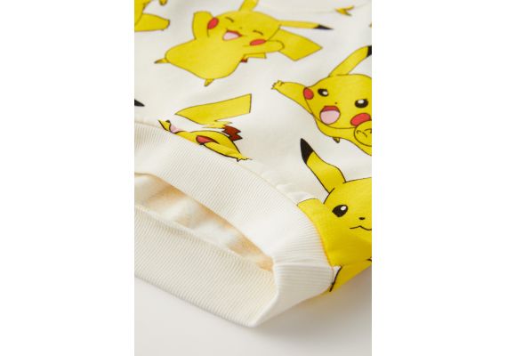 Zara Двусторонний координационный комплект plush pikachu pokémon ™: флисовый свитшот и брюки , Цвет: Бежевый, Размер: 9-12 месяцев (80 см), изображение 3