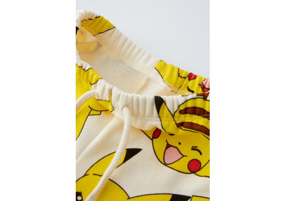 Zara Двусторонний координационный комплект plush pikachu pokémon ™: флисовый свитшот и брюки , Цвет: Бежевый, Размер: 9-12 месяцев (80 см), изображение 4