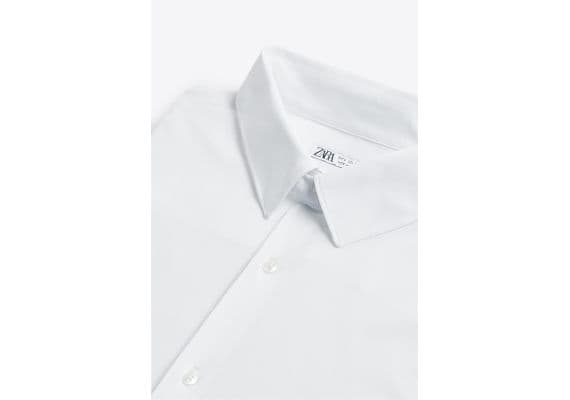 Zara Рубашка stretch shirt , Цвет: Белый, Размер: XL (US XL), изображение 11