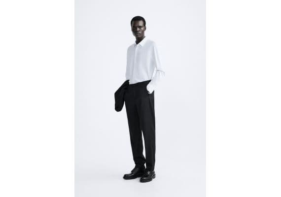 Zara Рубашка stretch shirt , Цвет: Белый, Размер: XL (US XL), изображение 4