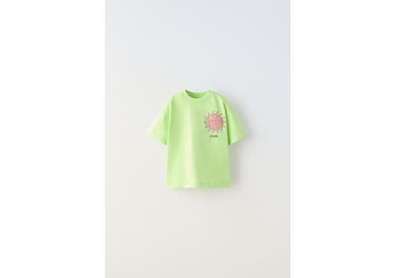 Zara Футболка с круглым вырезом и короткими рукавами, Цвет: multicolor, Размер: 1½ лет (86 см)