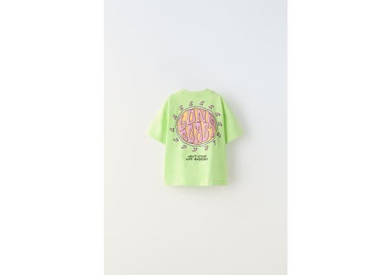 Zara Футболка с круглым вырезом и короткими рукавами, Цвет: multicolor, Размер: 1½ лет (86 см), изображение 2