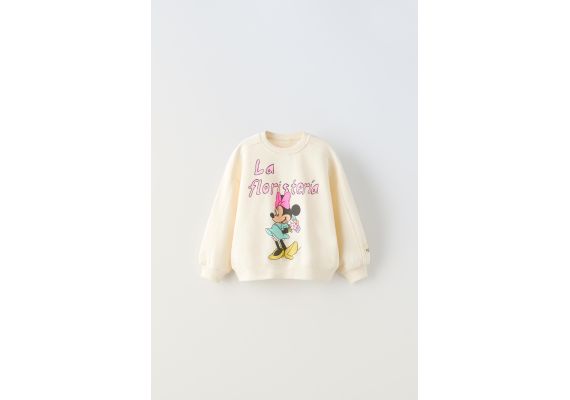 Zara Свитшот minnie mouse © disney , Цвет: Белый, Размер: 1½ лет (86 см)