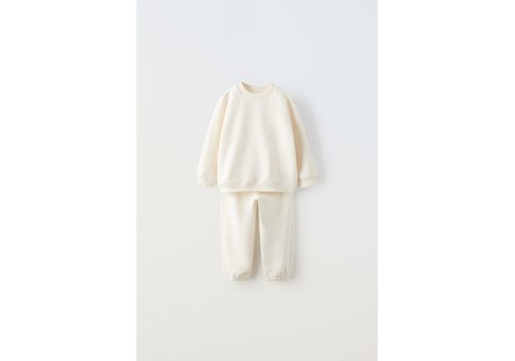 Zara Мягкий костюм для бега , Цвет: Белый, Размер: 3 лет (98 см)