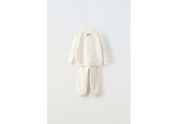 Zara Мягкий костюм для бега , Цвет: Белый, Размер: 1½ лет (86 см), изображение 2