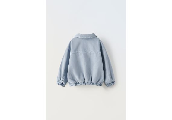 Zara   twill куртка-бомбер , Цвет: Синий, Размер: 4 лет (104 см), изображение 3