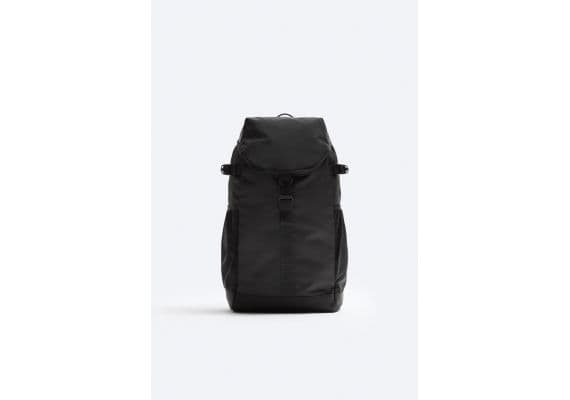 Zara Рюкзак explorer ripstop fabric backpack , Цвет: Черный, Размер: Только один размер, изображение 3