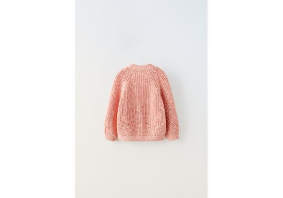 Zara Кардиган с вязаным узором , Цвет: Розовый, Размер: 1½ лет (86 см), изображение 2