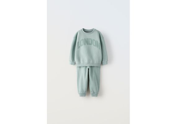 Zara Плюшевая толстовка и брюки в комплекте , Цвет: Синий, Размер: 3-4 лет (104 см)