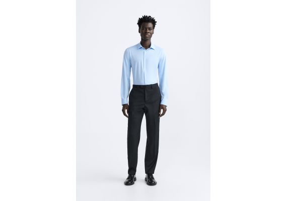 Zara Рубашка stretch shirt , Цвет: Синий, Размер: S (US S)