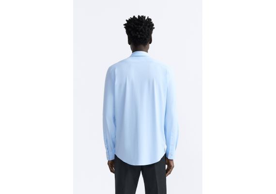 Zara Рубашка stretch shirt , Цвет: Синий, Размер: S (US S), изображение 3