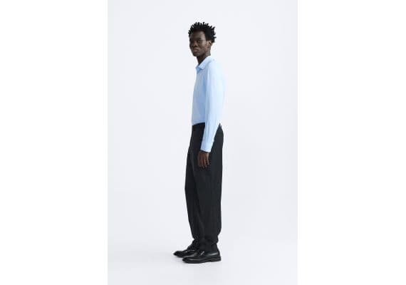 Zara Рубашка stretch shirt , Цвет: Синий, Размер: S (US S), изображение 4