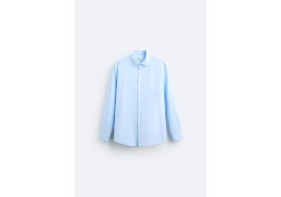 Zara Рубашка stretch shirt , Цвет: Синий, Размер: S (US S), изображение 6