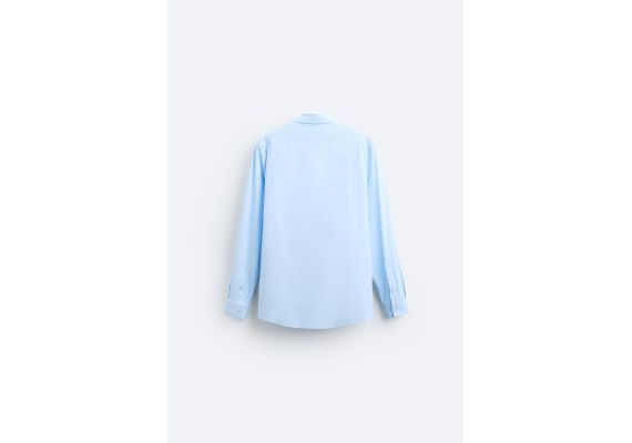 Zara Рубашка stretch shirt , Цвет: Синий, Размер: S (US S), изображение 7