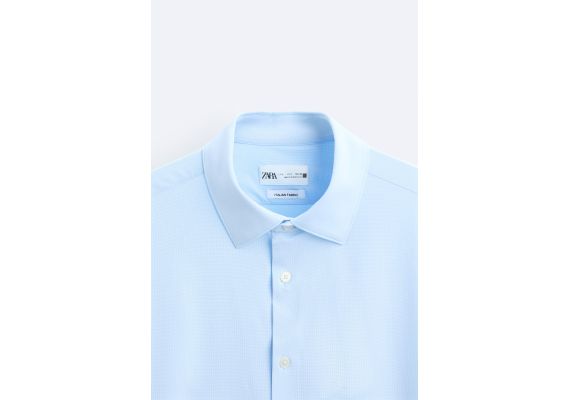 Zara Рубашка stretch shirt , Цвет: Синий, Размер: S (US S), изображение 8