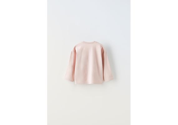 Zara Футболка с карманом в виде сердца , Цвет: Розовый, Размер: 3-4 лет (104 см), изображение 2