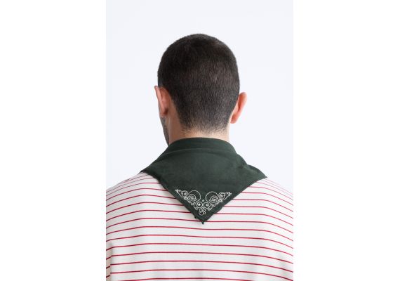 Zara   faded embroidered bandana , Цвет: Зеленый, Размер: M, изображение 2