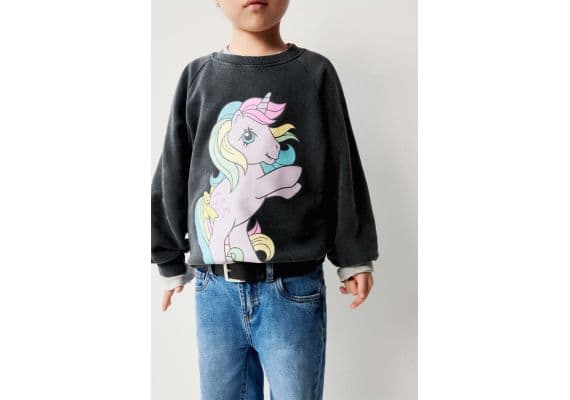 Zara   my little pony® print sweatshirt , Цвет: Серый, Размер: 1½ лет (86 см), изображение 2