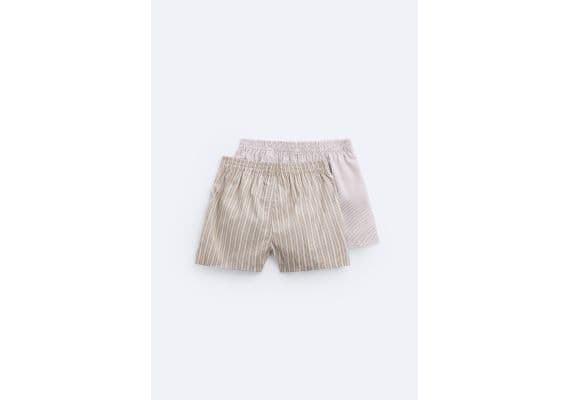 Zara   pack of 2 contrast poplin boxers , Цвет: С принтом, Размер: M, изображение 2