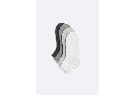 Zara  pack of 4 ankle socks , Цвет: С принтом, Размер: L(43-46) (US L(10-13))