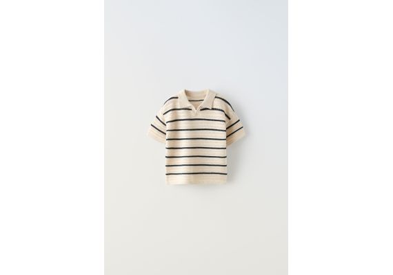 Zara Поло из текстурированной полосатой ткани , Цвет: multicolor, Размер: 1½ лет (86 см)