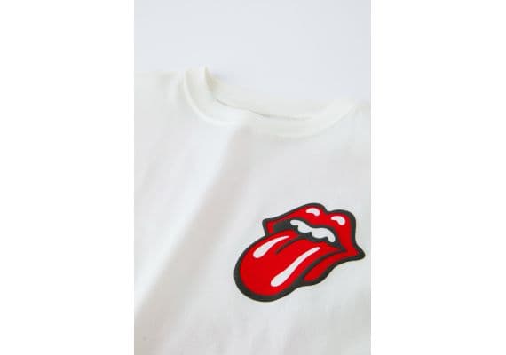 Zara Футболка the rolling stones® , Цвет: Белый, Размер: 1½ лет (86 см), изображение 3