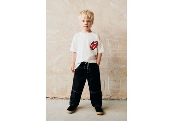 Zara Футболка the rolling stones® , Цвет: Белый, Размер: 1½ лет (86 см), изображение 5