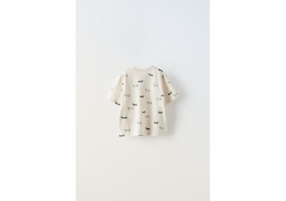 Zara Распечатанная футболка , Цвет: Белый, Размер: 3 лет (98 см), изображение 2