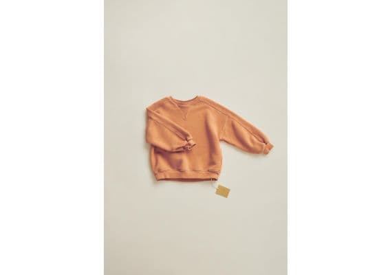 Zara Timelesz- свитшот с контрастными стежками , Цвет: Оранжевый, Размер: 1½ лет (86 см)