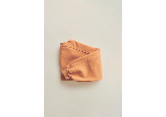 Zara Timelesz- свитшот с контрастными стежками , Цвет: Оранжевый, Размер: 1½ лет (86 см), изображение 3