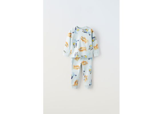 Zara 1-6 лет/ пижама с принтом bluey © ludo studio , Цвет: Синий, Размер: 3-4 лет (104 см)