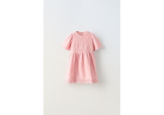 Zara Платье с эластичной текстурой , Цвет: Розовый, Размер: 1½ лет (86 см), изображение 3