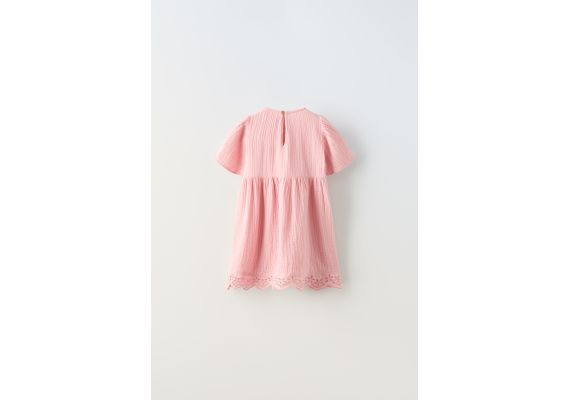 Zara Платье с эластичной текстурой , Цвет: Розовый, Размер: 1½ лет (86 см), изображение 4