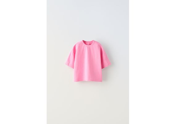 Zara Футболка с вышивкой , Цвет: Розовый, Размер: 1½ лет (86 см), изображение 3