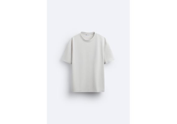 Zara Oversize boxy-fit футболка , Цвет: Серый, Размер: S (US S), изображение 7