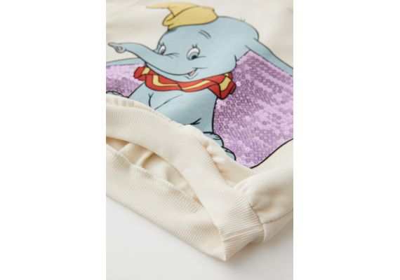 Zara Мягкий костюм plush dumbo © disney: кофта и брюки в тон , Цвет: Бежевый, Размер: 3 лет (98 см), изображение 3