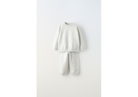 Zara Мягкий костюм для джоггинга , Цвет: Серый, Размер: 3 лет (98 см)