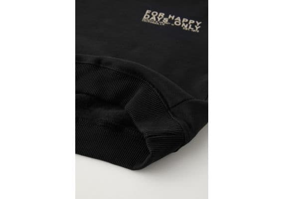 Zara Мягкий костюм plush slogan из свитшота и брюк , Цвет: Черный, Размер: 2-3 лет (98 см), изображение 3