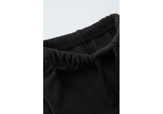 Zara Мягкий костюм plush slogan из свитшота и брюк , Цвет: Черный, Размер: 9-12 месяцев (80 см), изображение 4