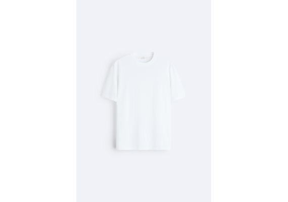 Zara  regular fit soft t-shirt , Цвет: Белый, Размер: M (US M), изображение 7