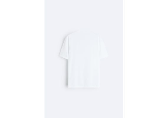 Zara  regular fit soft t-shirt , Цвет: Белый, Размер: M (US M), изображение 8