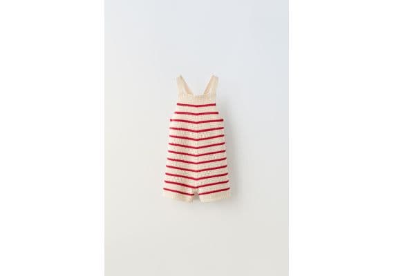 Zara Полосатые вязаные комбинезоны , Цвет: multicolor, Размер: 1½ лет (86 см), изображение 2