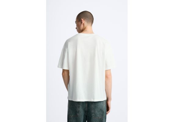 Zara Футболка с фотопечатью , Цвет: Белый, Размер: M (US M), изображение 3