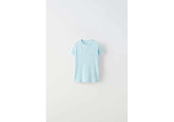 Zara   1-6 лет / цветочный ребристый комплект , Цвет: Синий, Размер: 6 лет (115 см), изображение 2