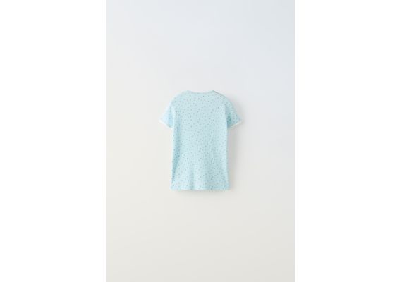 Zara   1-6 лет / цветочный ребристый комплект , Цвет: Синий, Размер: 1½ лет (86 см), изображение 3