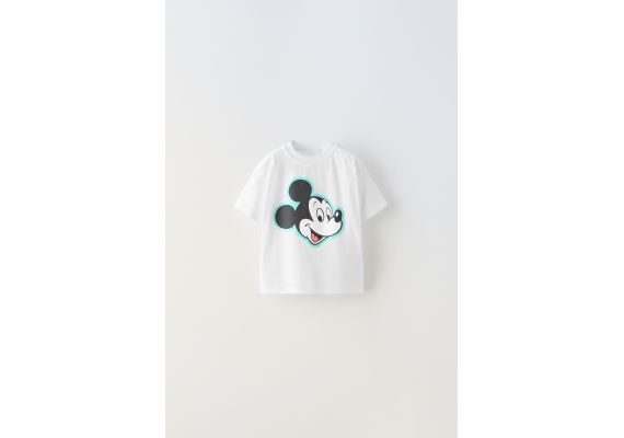 Zara Футболка с изображением mickey mouse © disney , Цвет: Белый, Размер: 4 лет (104 см)