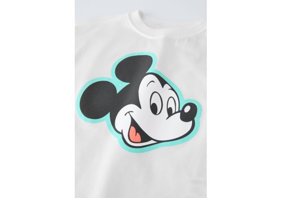 Zara Футболка с изображением mickey mouse © disney , Цвет: Белый, Размер: 4 лет (104 см), изображение 3