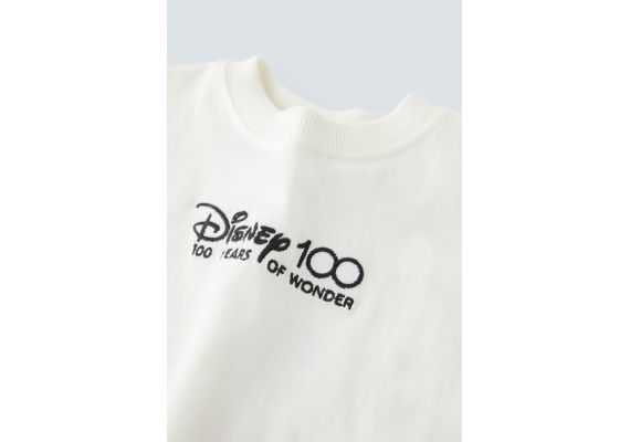 Zara Футболка с круглым вырезом и длинным рукавом к юбилею 100-летия mickey mouse and friends © disney, Цвет: Бежевый, Размер: 3-4 лет (104 см), изображение 3