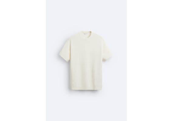 Zara Топ с отделкой purl knit , Цвет: Белый, Размер: XL (US XL), изображение 6