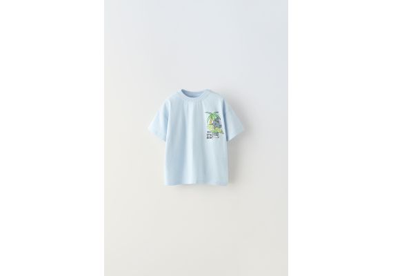 Zara Футболка для серфинга с рисунком акулы , Цвет: Синий, Размер: 1½ лет (86 см)